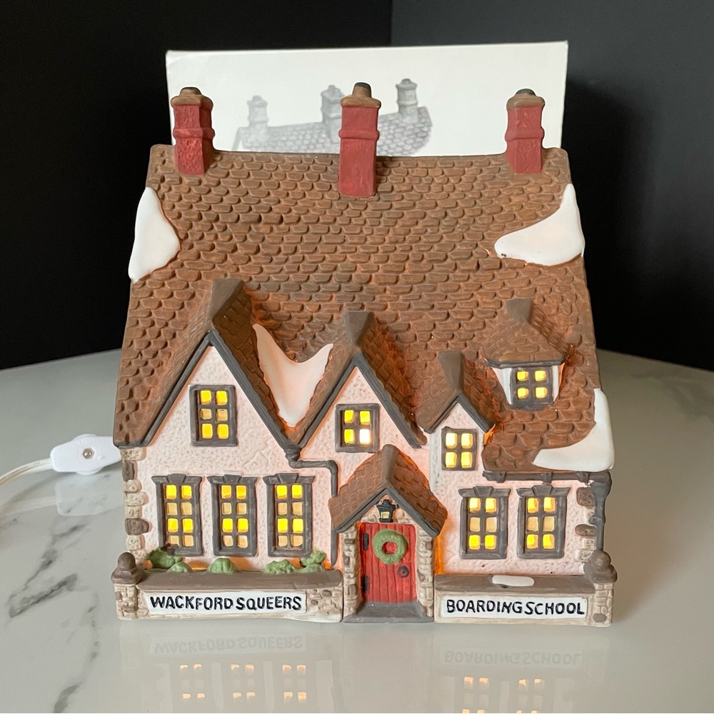 "Wackford Squeers Boarding School" Dickens Snow Village by Dept. 56